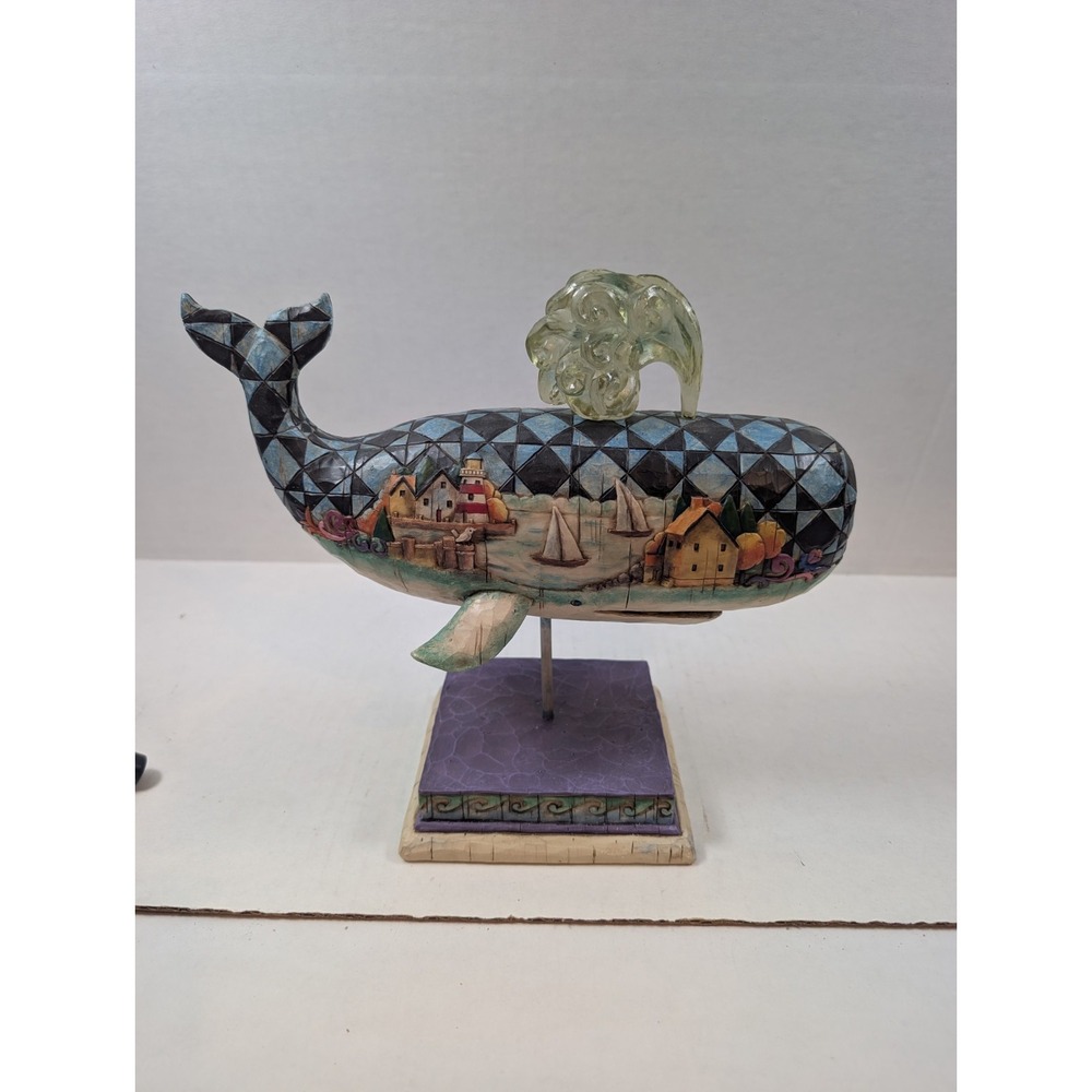 Jim Shore Shorelights 2004 God's Greatest Creature Whale #118738 Star On Point
